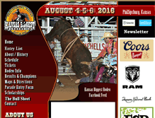 Tablet Screenshot of kansasbiggestrodeo.com